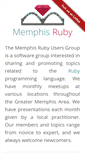 Mobile Screenshot of memphisruby.org